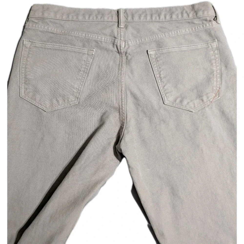 Banana Republic Straight Fit Jeans Mens 35x32 Gray Denim Pants Classic 5‎ Pocket